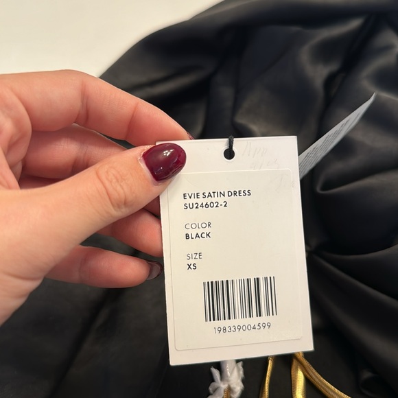 NWT Generation Love EVIE SATIN DRESS Black - Picture 6 of 10